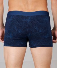 Cueca-Boxer-Masculina-Estampada-de-Folhagem-Azul-Marinho-9635381-Azul_Marinho_2
