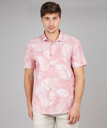 Camisa-Masculina-Relaxed-Estampada-de-Folhagem-Manga-Curta-Vermelho-Claro-9532373-Vermelho_Claro_1 Camisa-Masculina-Relaxed-Estampada-de-Folhagem-Manga-Curta-Vermelho-Claro-9532373-Vermelho_Claro_1