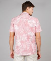 Camisa-Masculina-Relaxed-Estampada-de-Folhagem-Manga-Curta-Vermelho-Claro-9532373-Vermelho_Claro_2