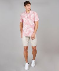 Camisa-Masculina-Relaxed-Estampada-de-Folhagem-Manga-Curta-Vermelho-Claro-9532373-Vermelho_Claro_3