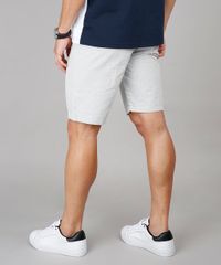 Bermuda-Masculina-Slim-Maquinetada-com-Bolsos-Cinza-Mescla-Claro-9595432-Cinza_Mescla_Claro_4