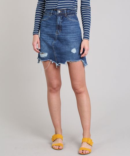 Saia-Jeans-Feminina-Curta-Destroyed-Azul-Medio-9666387-Azul_Medio_1 Saia-Jeans-Feminina-Curta-Destroyed-Azul-Medio-9666387-Azul_Medio_1