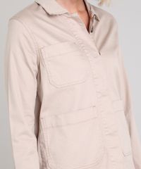 Jaqueta-de-Sarja-Feminina-Com-Botoes-Bege-9662960-Bege_4
