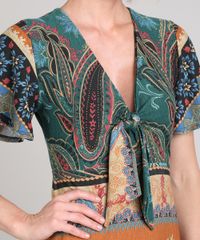 Vestido-Feminino-Midi-Estampado-Paisley-com-No-Manga-Curta-Caramelo-9610360-Caramelo_4