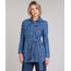 Jaqueta-Jeans-Feminina-Alongada-Com-Cinto-Azul-Medio-9666368-Azul_Medio_1