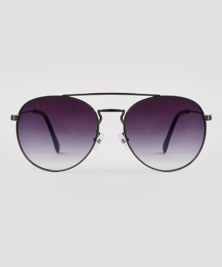 Oculos-de-Sol-Redondo-Masculino-Oneself-Grafite-9681278-Grafite_1