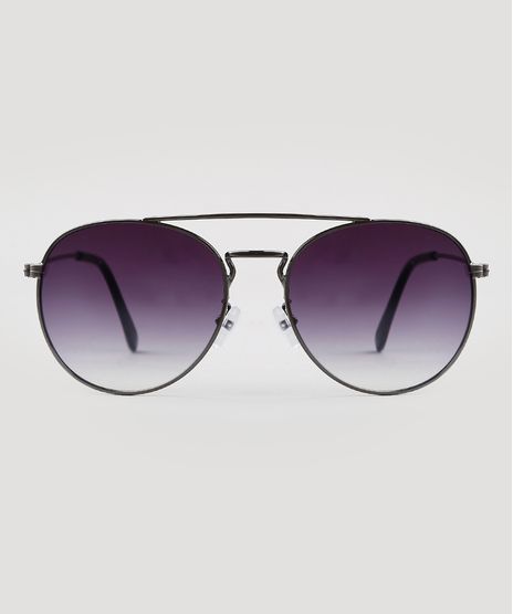 Oculos-de-Sol-Redondo-Masculino-Oneself-Grafite-9681278-Grafite_1