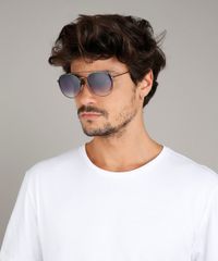Oculos-de-Sol-Redondo-Masculino-Oneself-Grafite-9681278-Grafite_2