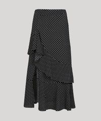 Saia-Feminina-Mindset-Midi-Estampada-de-Poa-com-Babado-Preta-9696349-Preto_5