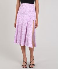Saia-Feminina-Mindset-Midi-Evase-Estampada-Floral-com-Fenda-Lilas-9696352-Lilas_1