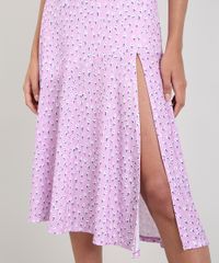 Saia-Feminina-Mindset-Midi-Evase-Estampada-Floral-com-Fenda-Lilas-9696352-Lilas_4