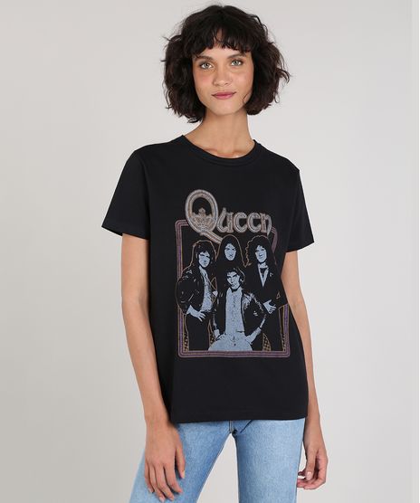 T-Shirt-Feminina-de-Banda-Mindset-Queen-Manga-Curta-Decote-Redondo-Preta-9696346-Preto_1