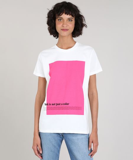 T-Shirt-Feminina-Mindset--Pink-is-Not-Just-For-Girls--Manga-Curta-Decote-Redondo-Branca-9690432-Branco_1 T-Shirt-Feminina-Mindset--Pink-is-Not-Just-For-Girls--Manga-Curta-Decote-Redondo-Branca-9690432-Branco_1