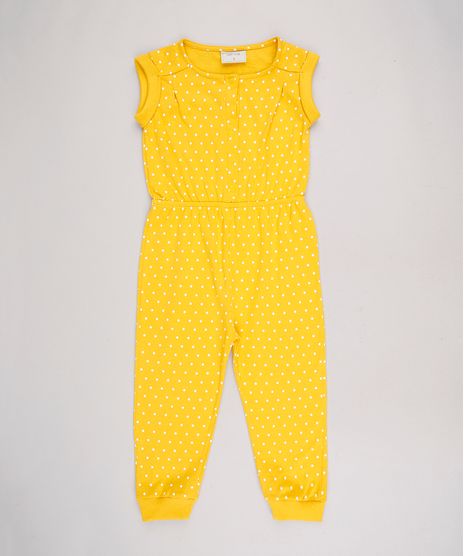 Macacao-Infantil-Estampado-de-Poa-Sem-Manga-Mostarda-9623059-Mostarda_1