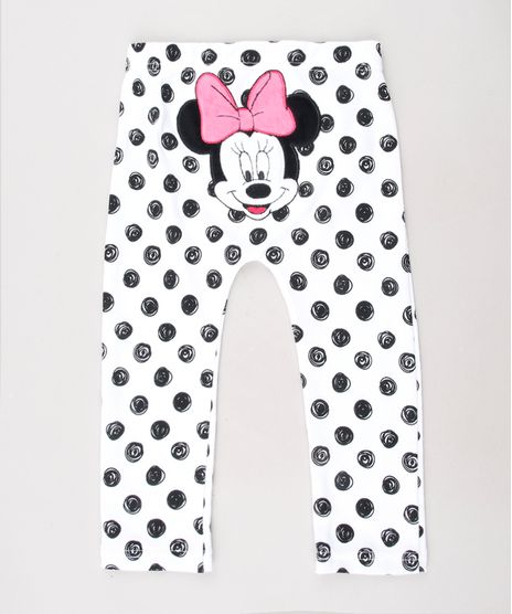 Calca-Legging-Infantil-Minnie-Estampada-de-Poa-Branca-9442338-Branco_1