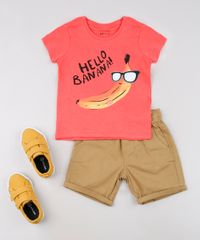 Camiseta-Infantil-com-Estampa-Interativa-de-Banana-Manga-Curta--Coral-9618700-Coral_3