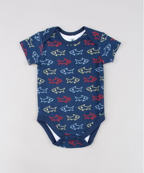 Body-Infantil-Estampado-de-Tubarao-Manga-Curta--Azul-Marinho-9584532-Azul_Marinho_1