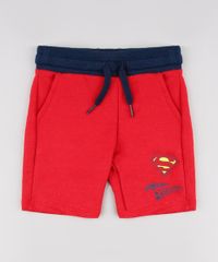 Bermuda-Infantil-Super-Homem-em-Moletom-Vermelha-9618724-Vermelho_1
