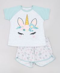 Pijama-Infantil-Unicornio-Raglan-Manga-Curta-Cinza-Mescla-Claro-9629794-Cinza_Mescla_Claro_1