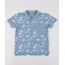 Polo-Infantil-Estampada-Tropical-em-Piquet-com-Bolso-Manga-Curta-Azul-9638628-Azul_1