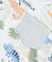 Camiseta-Infantil-Estampada-de-Dinossauros-com-Bolso-Manga-Curta--Cinza-Mescla-Claro-9618748-Cinza_Mescla_Claro_5