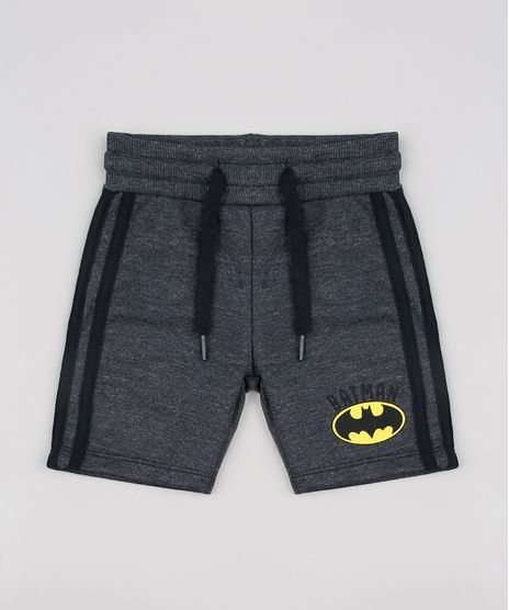Bermuda-Infantil-Batman-em-Moletom-com-Faixa-Lateral-Cinza-Mescla-Escuro-9618722-Cinza_Mescla_Escuro_1