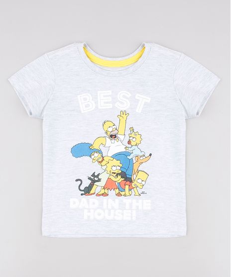 Camiseta-Infantil-Tal-Pai-Tal-Filho-Os-Simpsons-Manga-Curta--Cinza-Mescla-Claro-9647186-Cinza_Mescla_Claro_1