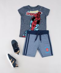Bermuda-Infantil-Homem-Aranha-em-Moletom-com-Faixa-Lateral-Azul-9618721-Azul_3