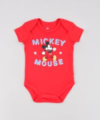 Body-Infantil-Mickey-Mouse-Manga-Curta--Vermelho-9448780-Vermelho_1