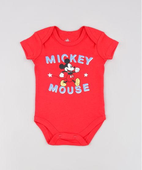 Body-Infantil-Mickey-Mouse-Manga-Curta--Vermelho-9448780-Vermelho_1