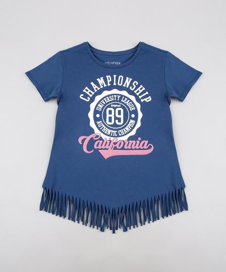 Blusa-Infantil--Championship--com-Franjas-Manga-Curta--Azul-Marinho-9635650-Azul_Marinho_1