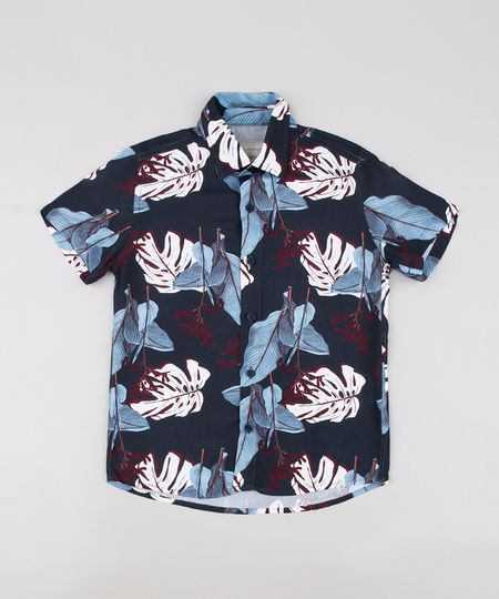 Camisa-Infantil-Tal-Pai-Tal-Filho-Estampada-de-Folhagem-Manga-Curta-Azul-Marinho-9676506-Azul_Marinho_1 Camisa-Infantil-Tal-Pai-Tal-Filho-Estampada-de-Folhagem-Manga-Curta-Azul-Marinho-9676506-Azul_Marinho_1