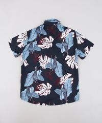 Camisa-Infantil-Tal-Pai-Tal-Filho-Estampada-de-Folhagem-Manga-Curta-Azul-Marinho-9676506-Azul_Marinho_2