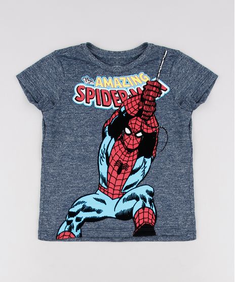 Camiseta-Infantil-Homem-Aranha-Manga-Curta--Azul-9629777-Azul_1