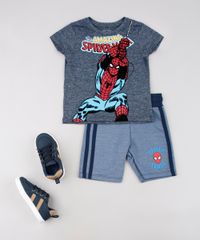 Camiseta-Infantil-Homem-Aranha-Manga-Curta--Azul-9629777-Azul_3