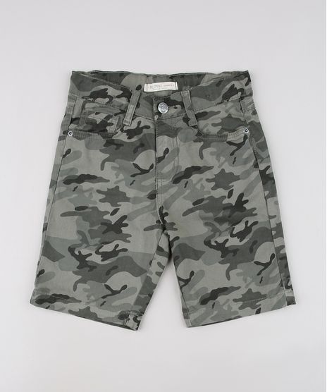 Bermuda-de-Sarja-Infantil-Estampada-Camuflada-Verde-Militar-9641332-Verde_Militar_1