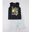 Conjunto-Infantil-Bumblebee-de-Regata-Preta---Bermuda-em-Moletom-Cinza-Mescla-Claro-9629771-Cinza_Mescla_Claro_1