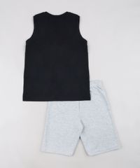 Conjunto-Infantil-Bumblebee-de-Regata-Preta---Bermuda-em-Moletom-Cinza-Mescla-Claro-9629771-Cinza_Mescla_Claro_2