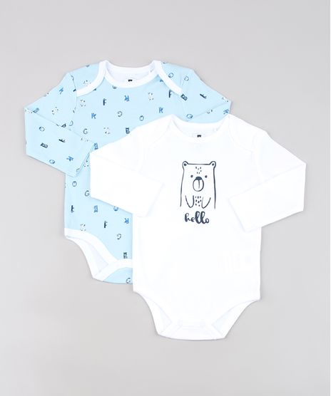 Kit-de-2-Bodies-Infantis-com-Estampa-de-Bichinhos-Manga-Longa-Multicor-9255806-Multicor_1