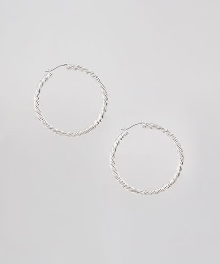 Brinco-Feminino-de-Argola-Texturizado-Prateado-9505829-Prateado_1