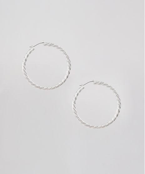 Brinco-Feminino-de-Argola-Texturizado-Prateado-9505829-Prateado_1
