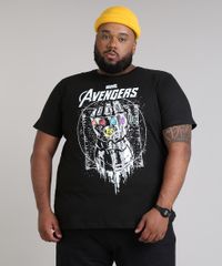 Camiseta-Masculina-Plus-Size-Manopla-Os-Vingadores-Manga-Curta-Gola-Careca-Preta-9680996-Preto_1