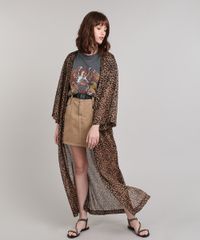 Capa-Feminina-Longa-Estampada-Animal-Print-com-Fenda-Caramelo-9609643-Caramelo_3