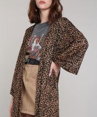 Capa-Feminina-Longa-Estampada-Animal-Print-com-Fenda-Caramelo-9609643-Caramelo_4
