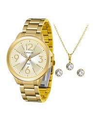 Kit-de-Relogio-Analogico-Lince-Feminino---Brinco---Colar---LRGH089L-KV50C2KX-Dourado-9527484-Dourado_1