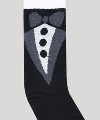 Meia-Masculina-Cano-Alto-Divertida-Estampada-de-Smoking-Preto-9636365-Preto_5