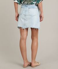 Saia-Jeans-Feminina-Destroyed-com-Bolsos-Azul-Claro-9666386-Azul_Claro_2