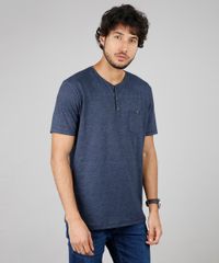 Camiseta-Masculina-Comfort-Fit-com-Bolso-e-Botoes-Manga-Curta-Gola-Careca-Azul-9605036-Azul_1
