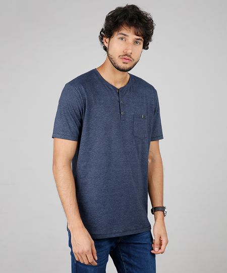 Camiseta-Masculina-Comfort-Fit-com-Bolso-e-Botoes-Manga-Curta-Gola-Careca-Azul-9605036-Azul_1