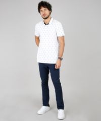 Polo-Masculina-Comfort-Estampada-Mini-Print-em-Piquet-Manga-Curta-Off-White-9602992-Off_White_3